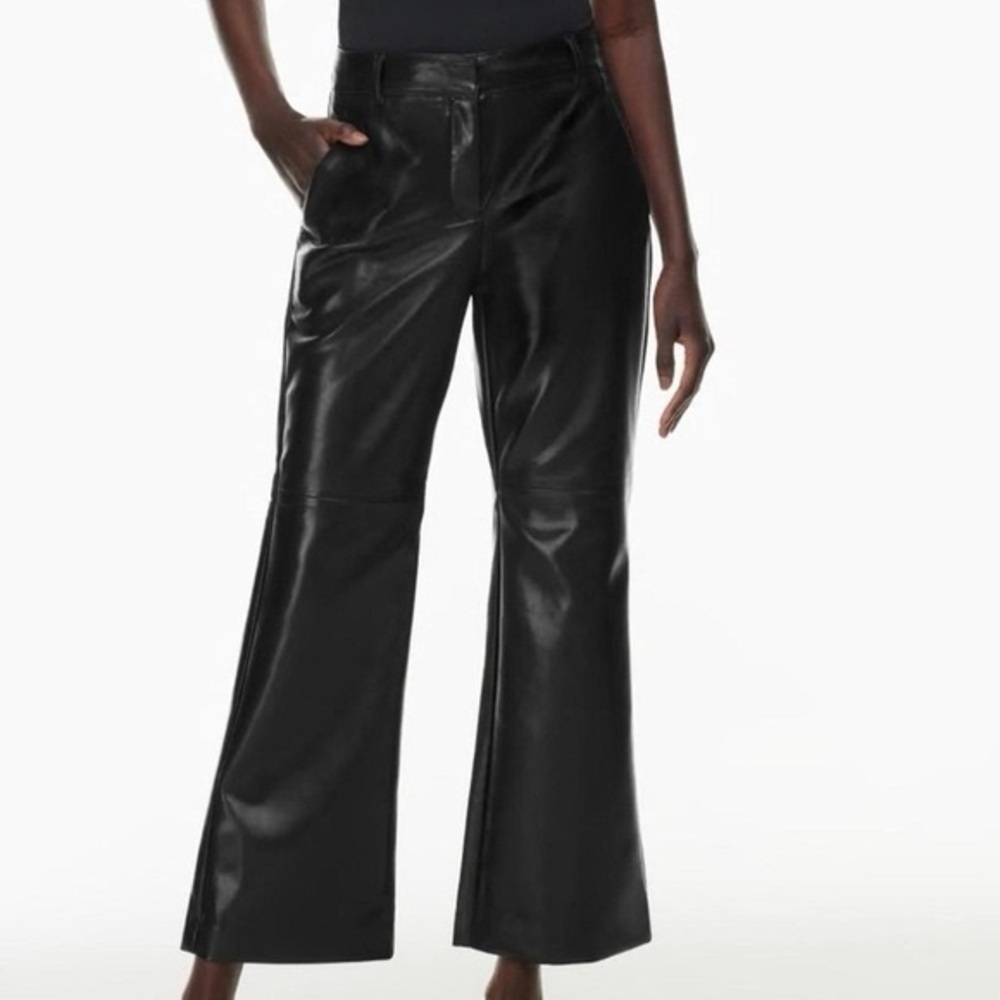 Aritzia BABATON Faux Leather Pants in Black